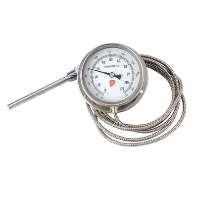 STAINLESS STEEL CAPILLARY FLANGE THERMOMETER